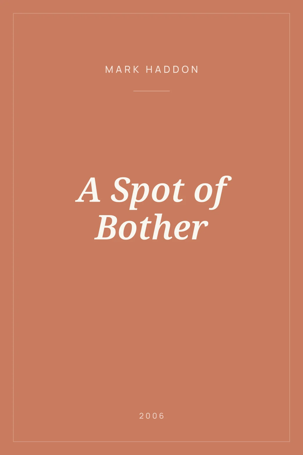Portada de A Spot of Bother