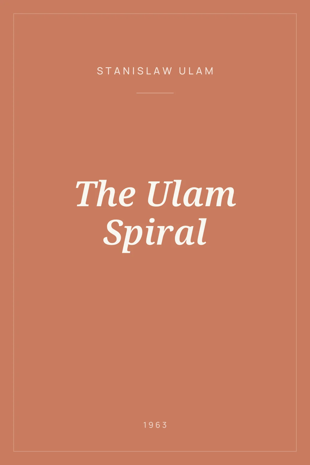 Portada de The Ulam Spiral