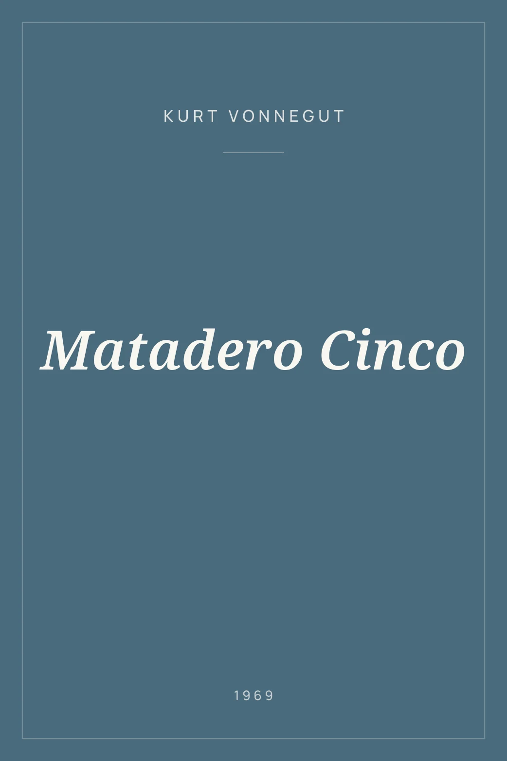 Portada de Matadero Cinco
