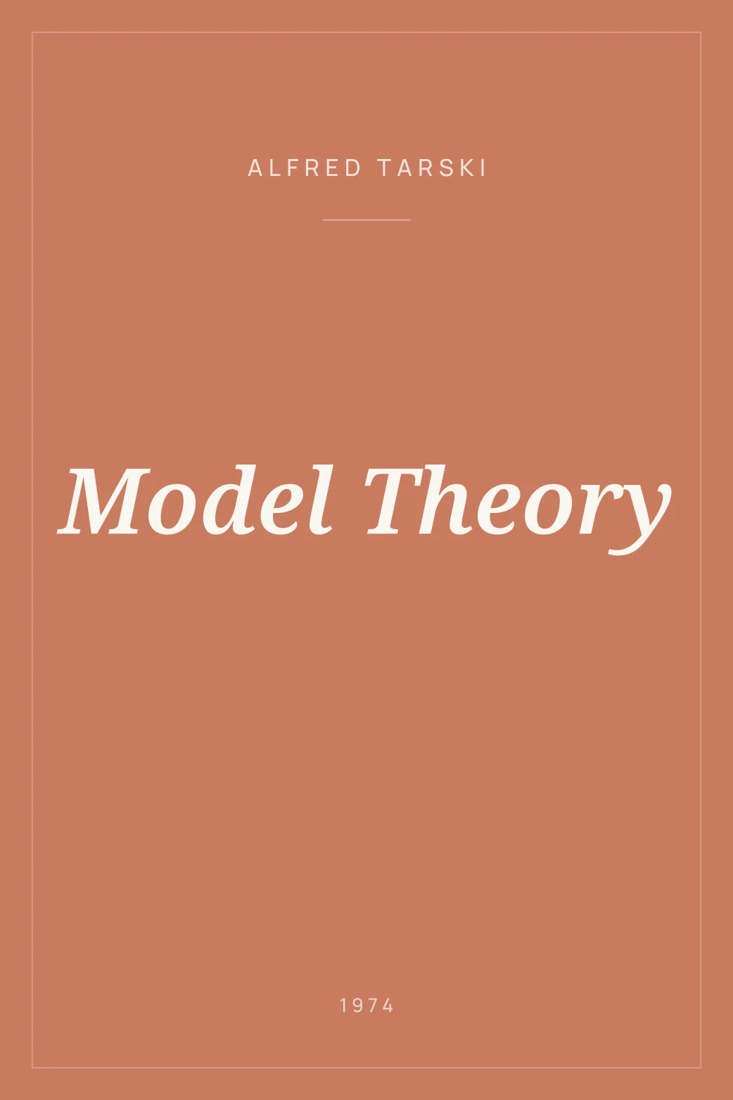 Portada de Model Theory