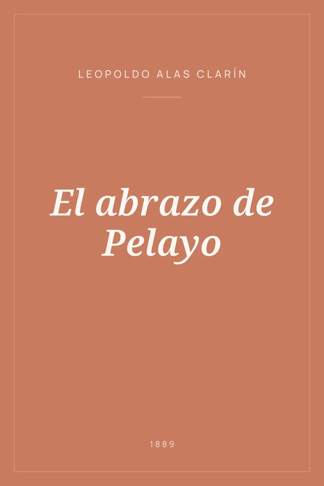 Portada de El abrazo de Pelayo