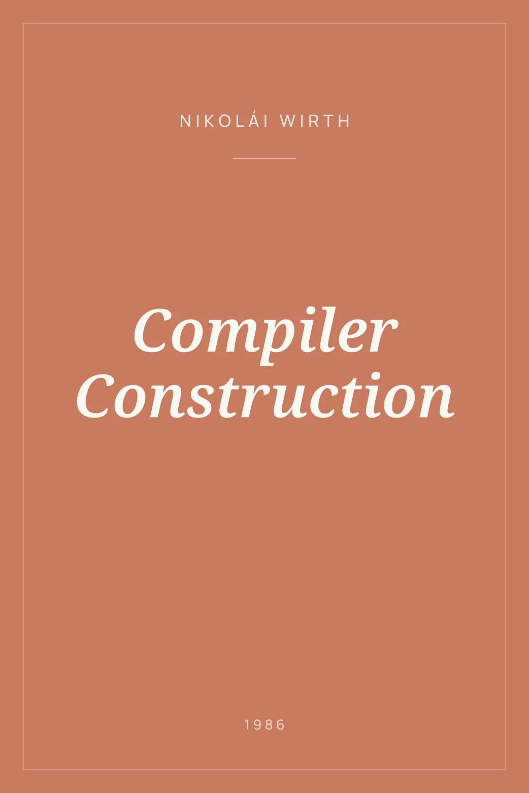 Portada de Compiler Construction