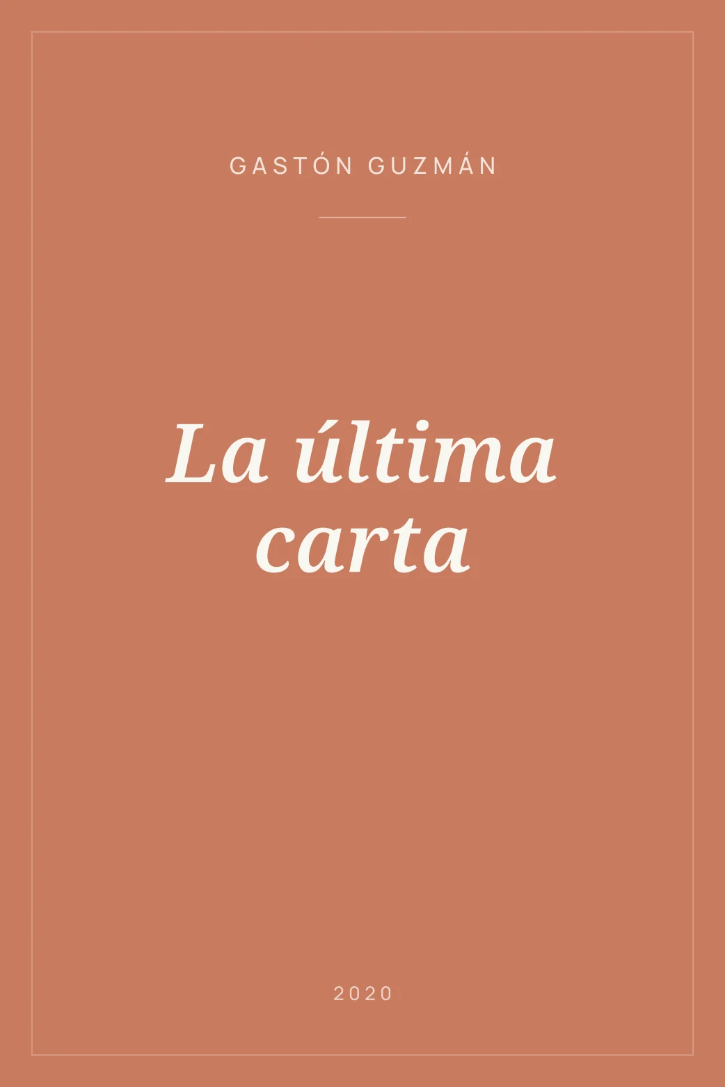 Portada de La última carta