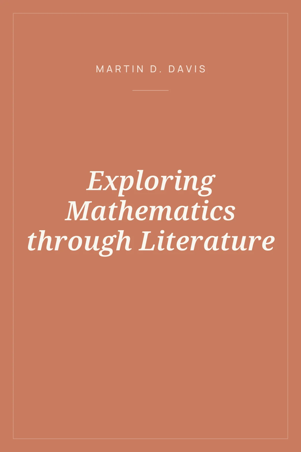 Portada de Exploring Mathematics through Literature