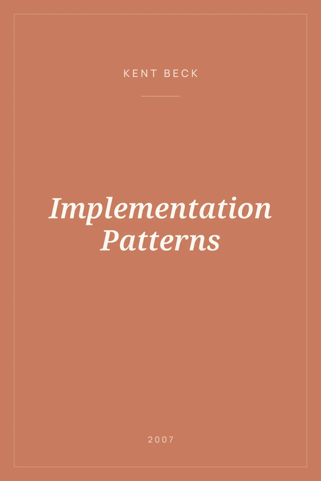 Portada de Implementation Patterns