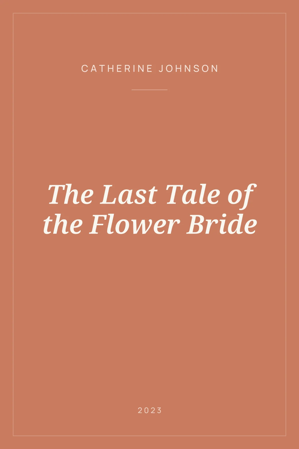 Portada de The Last Tale of the Flower Bride