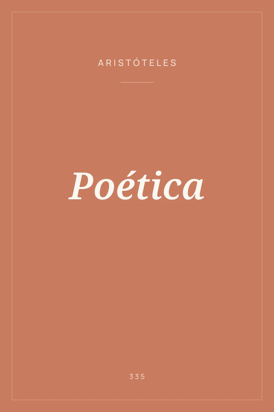 Portada de Poética