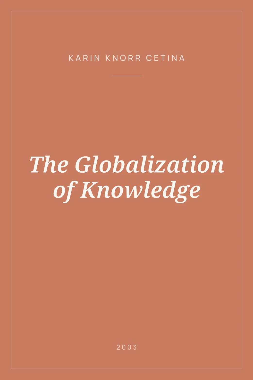 Portada de The Globalization of Knowledge