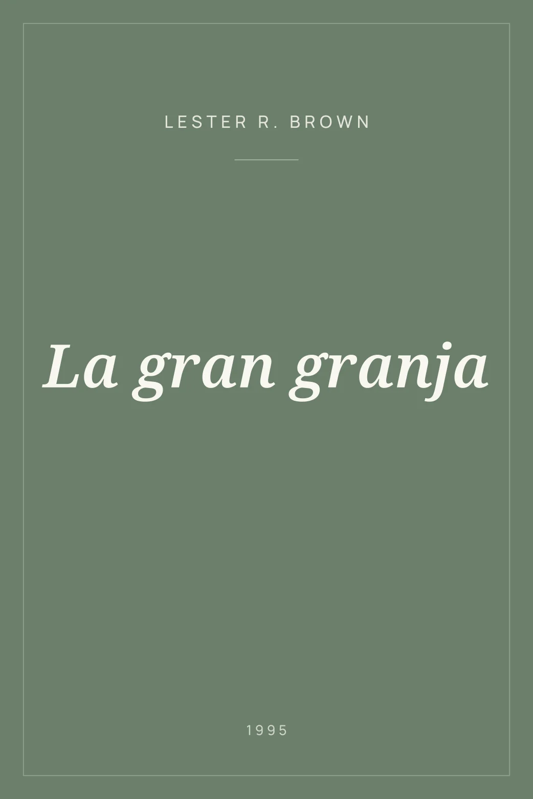 Portada de La gran granja