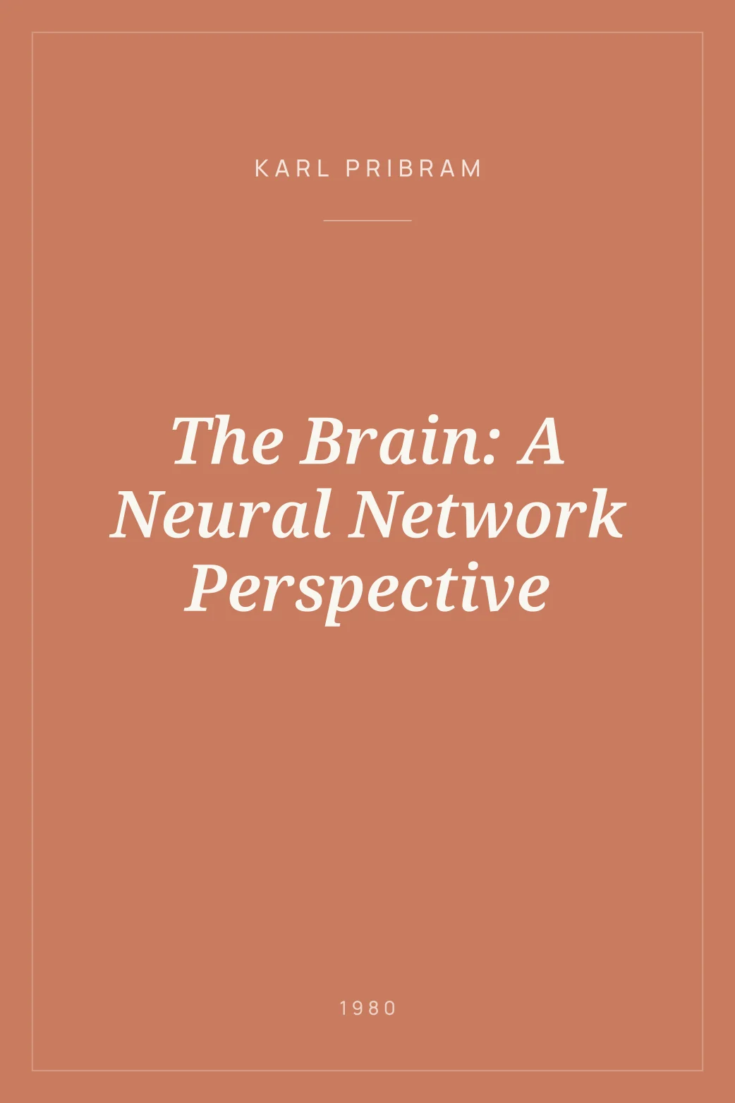 Portada de The Brain: A Neural Network Perspective
