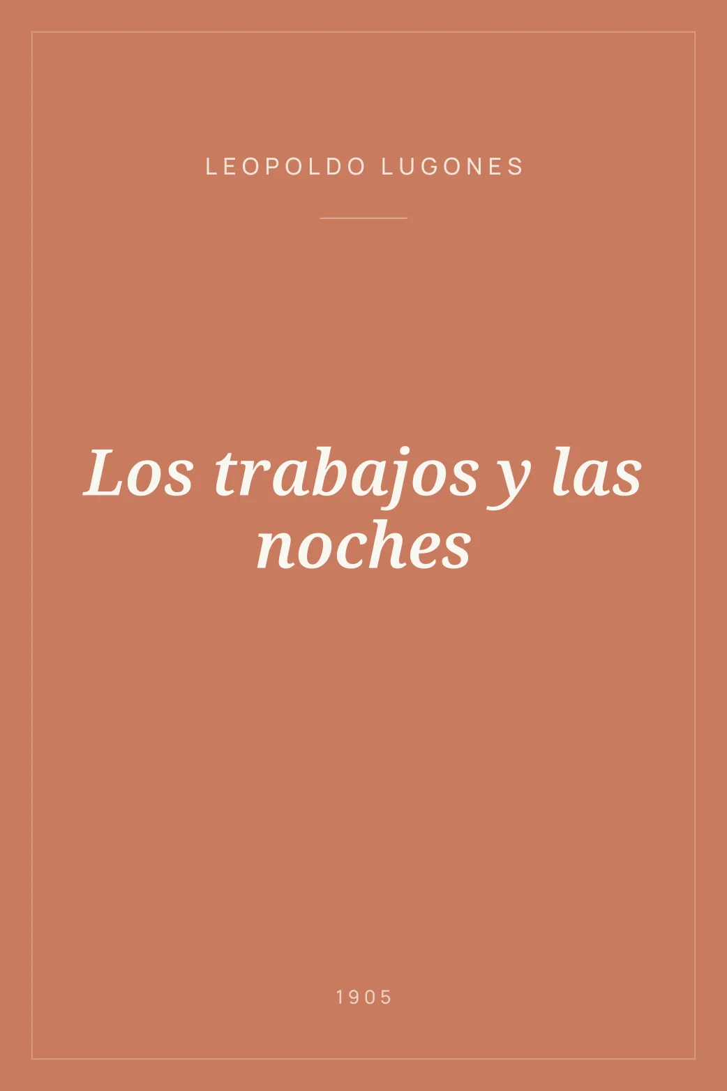 Portada de Los trabajos y las noches