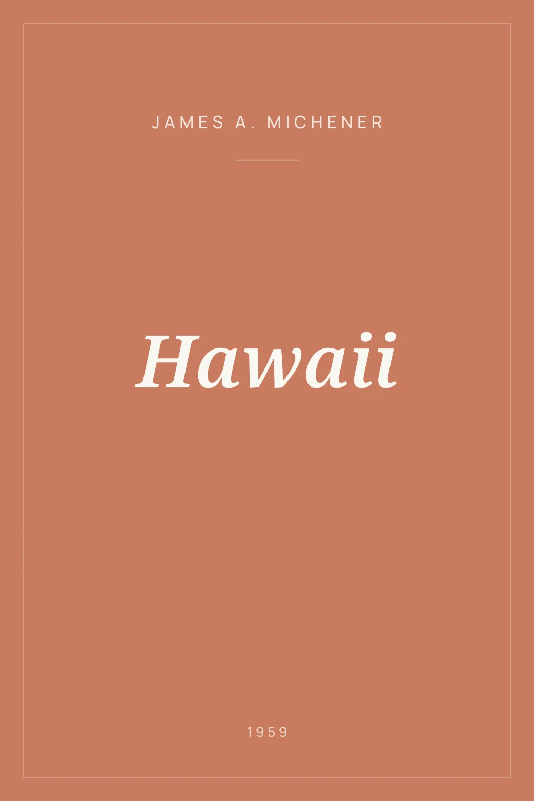 Portada de Hawaii
