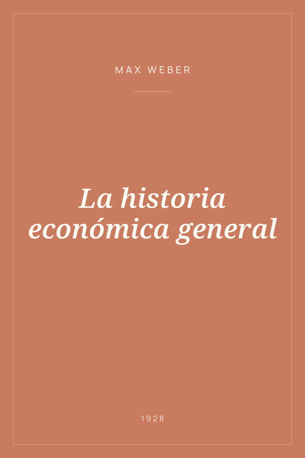 Portada de La historia económica general