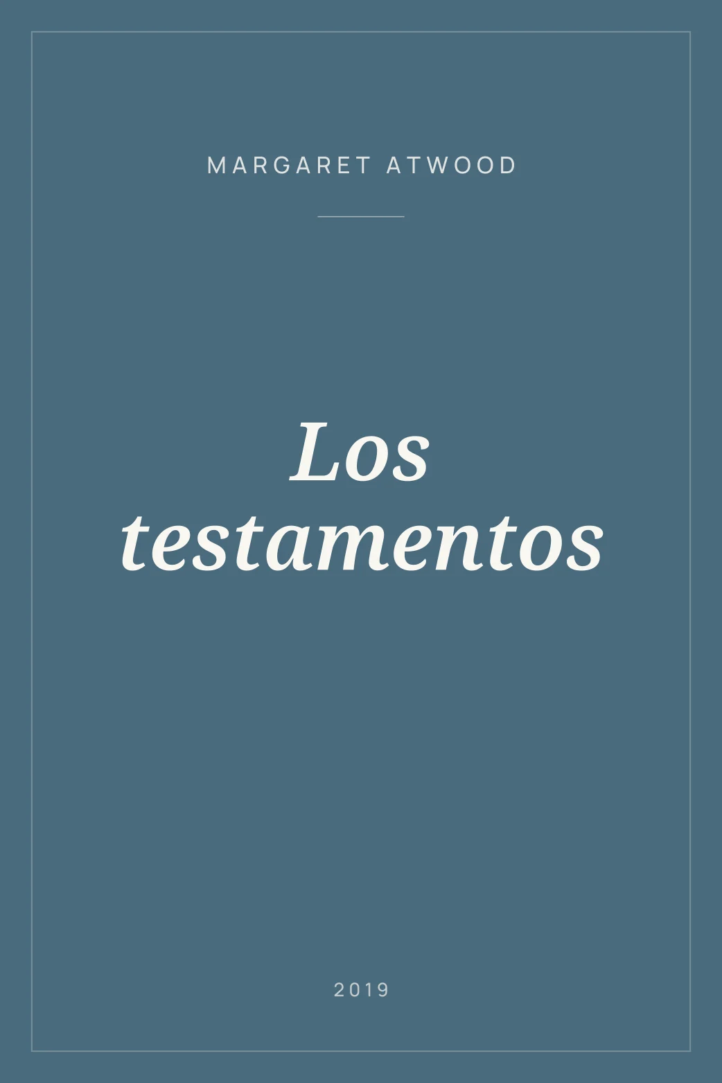 Portada de Los testamentos