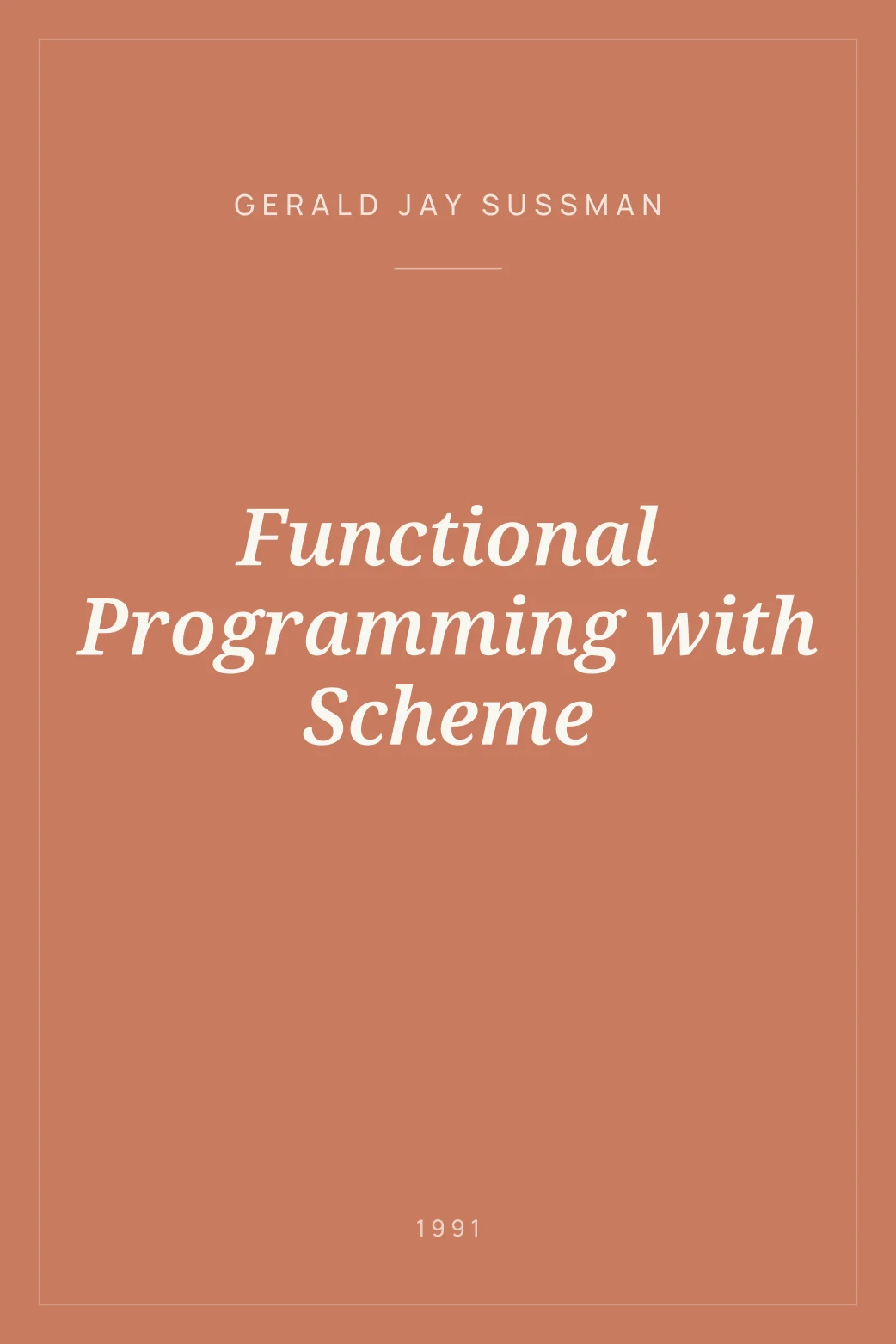Portada de Functional Programming with Scheme