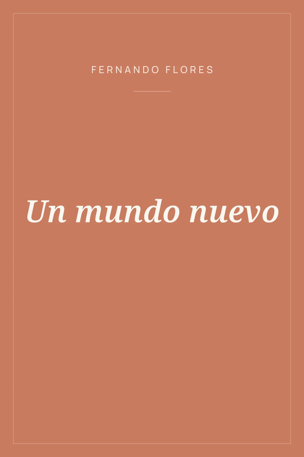 Portada de Un mundo nuevo