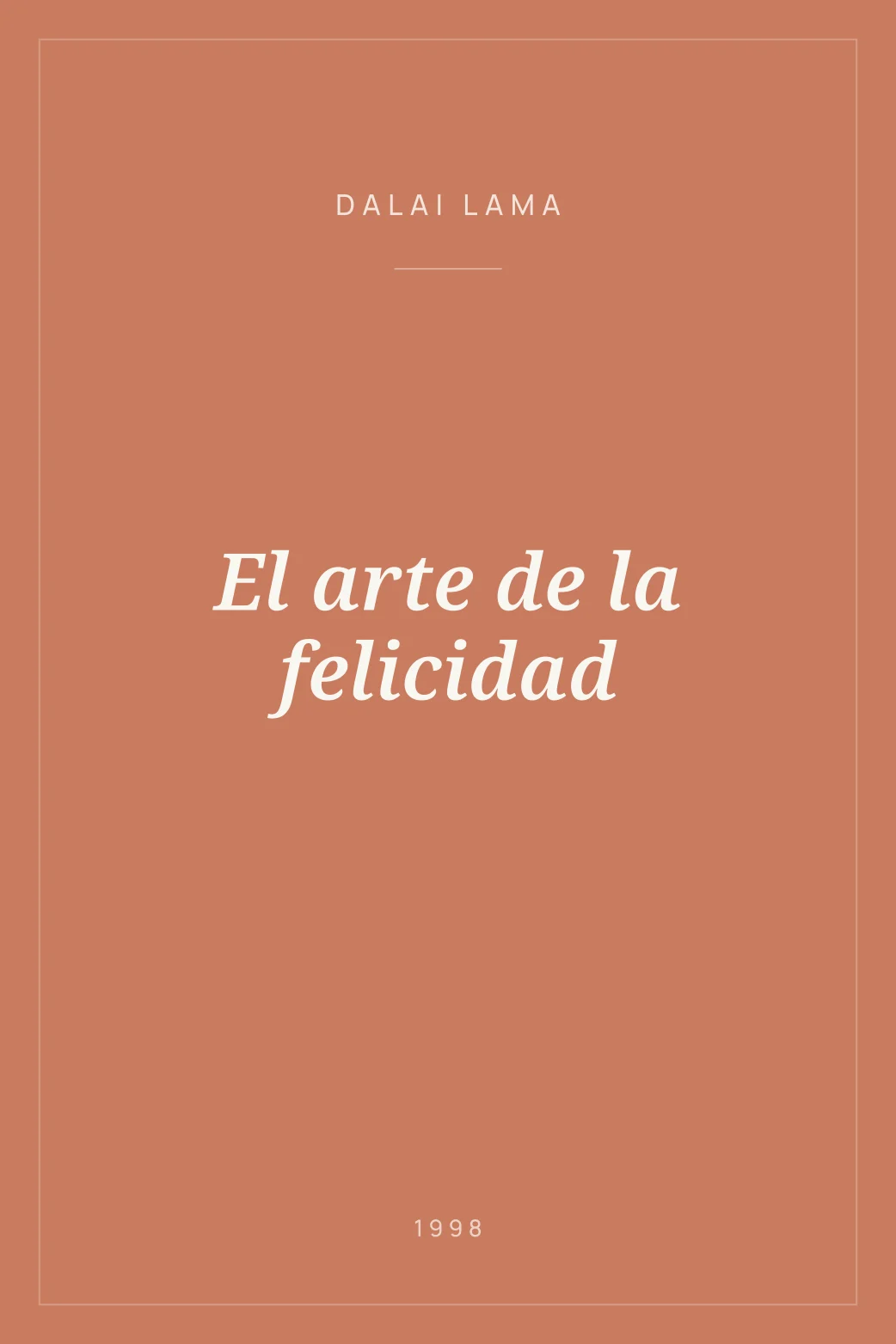 Portada de El arte de la felicidad