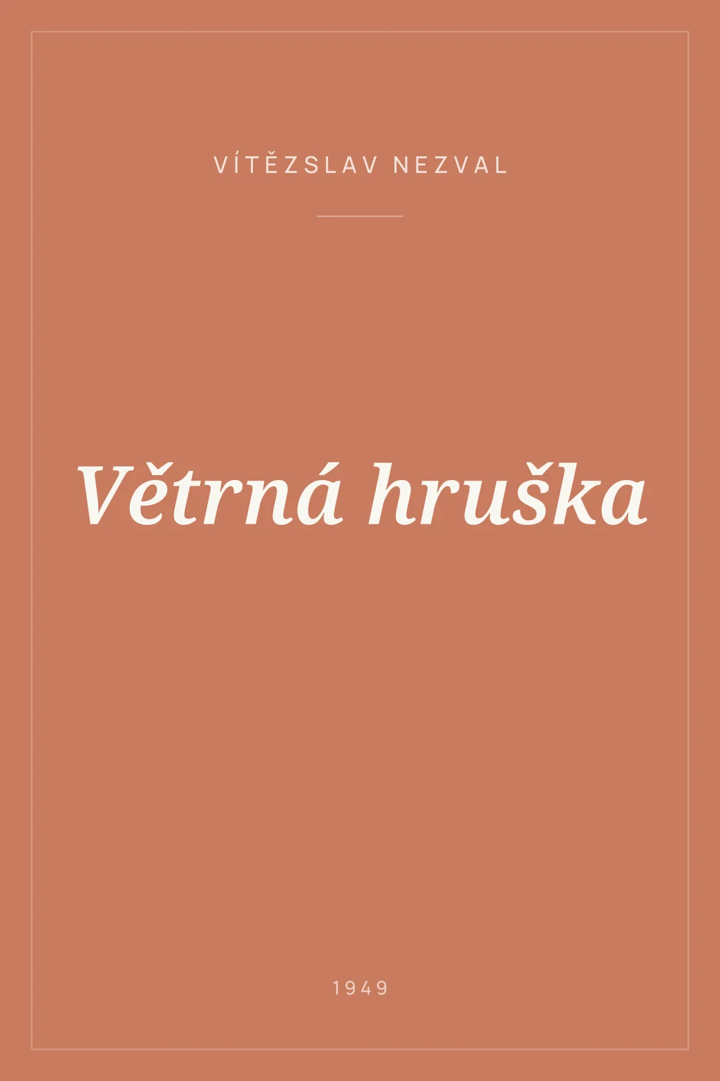 Portada de Větrná hruška