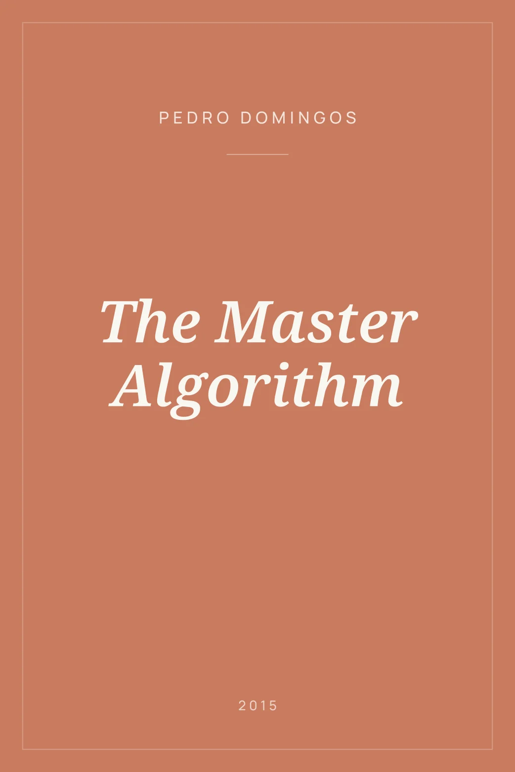 Portada de The Master Algorithm