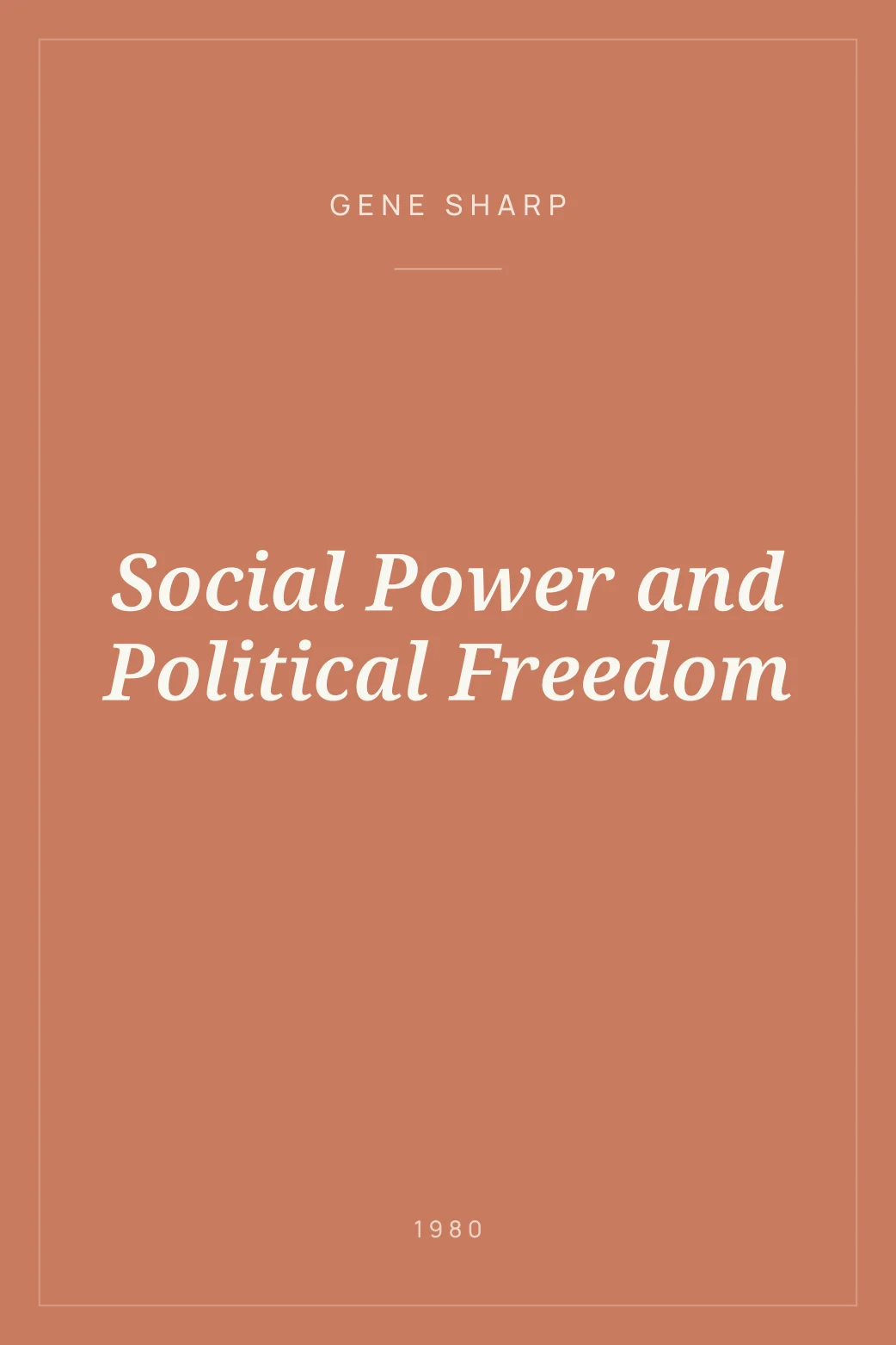 Portada de Social Power and Political Freedom
