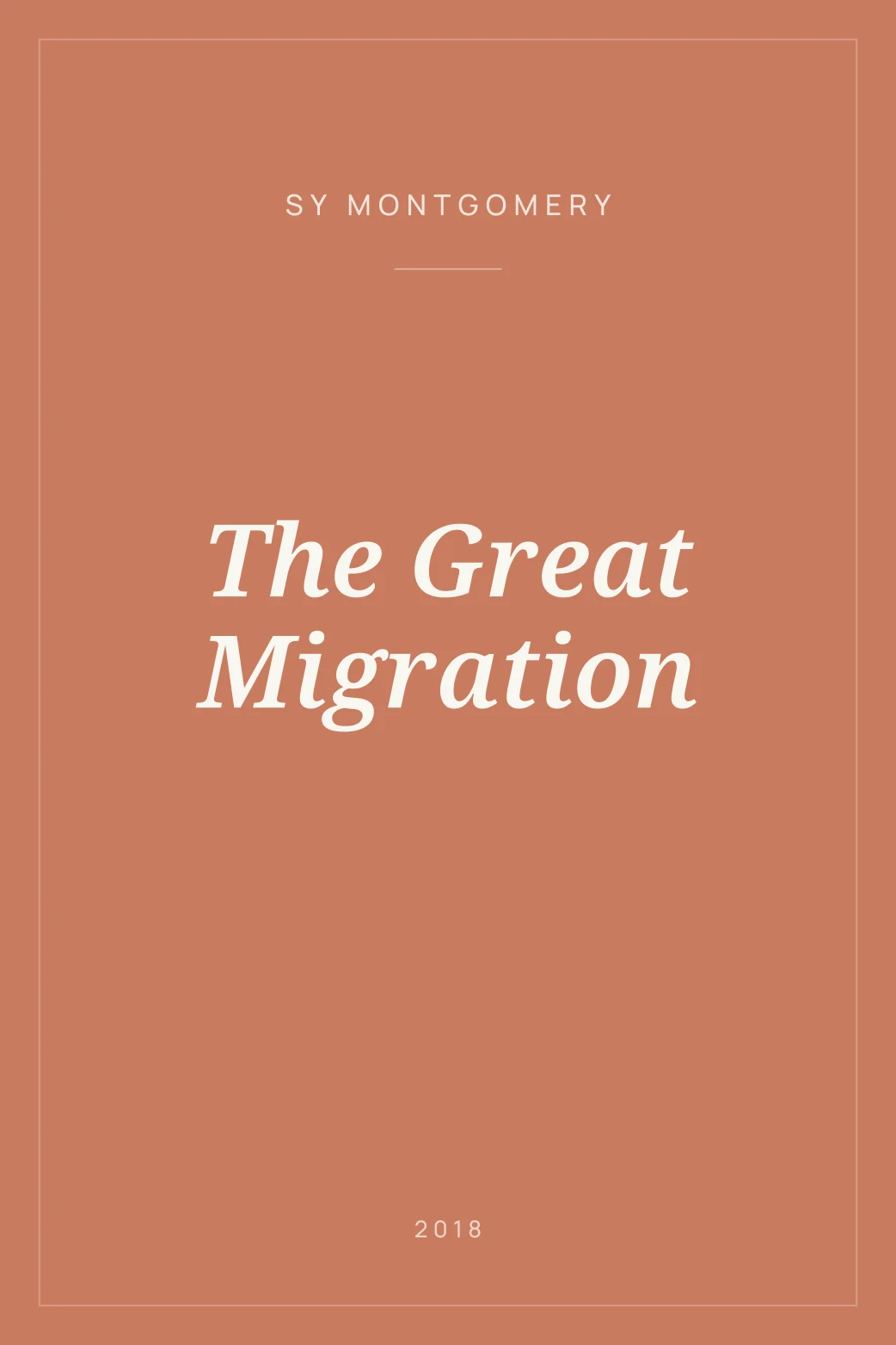 Portada de The Great Migration