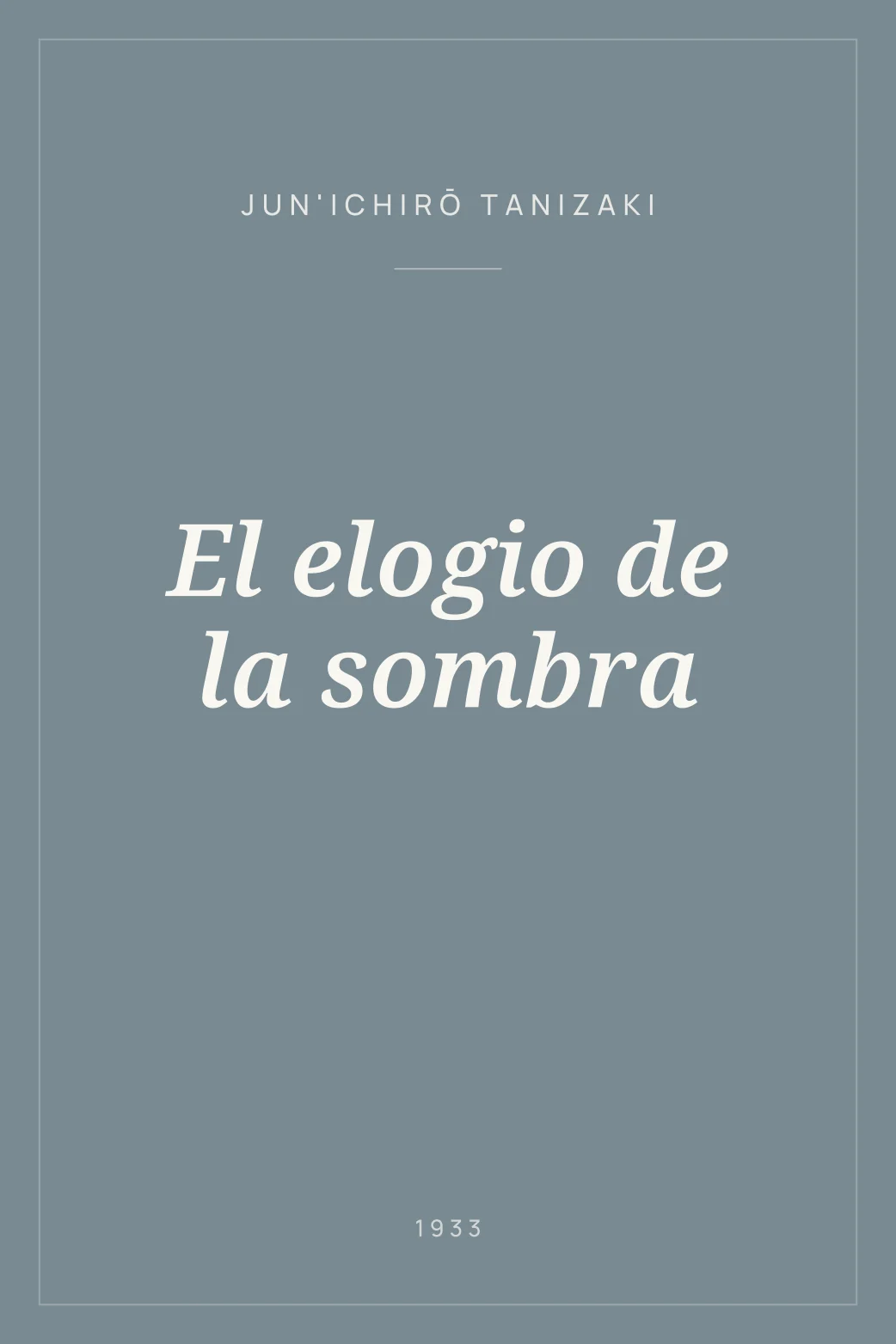 Portada de El elogio de la sombra