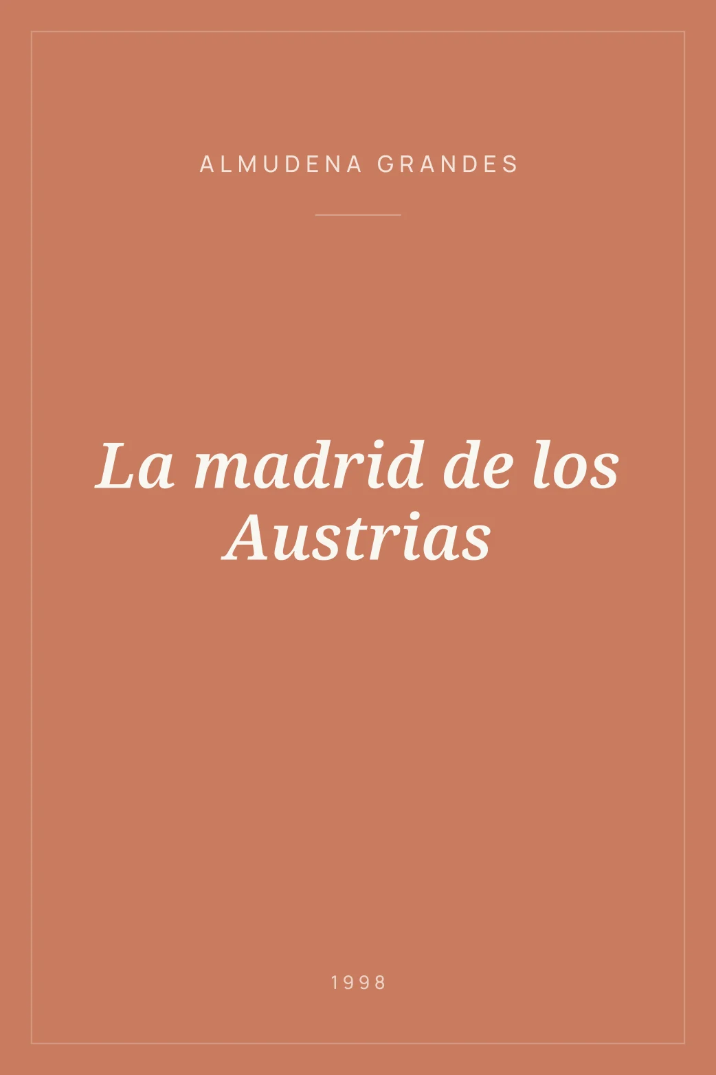Portada de La madrid de los Austrias