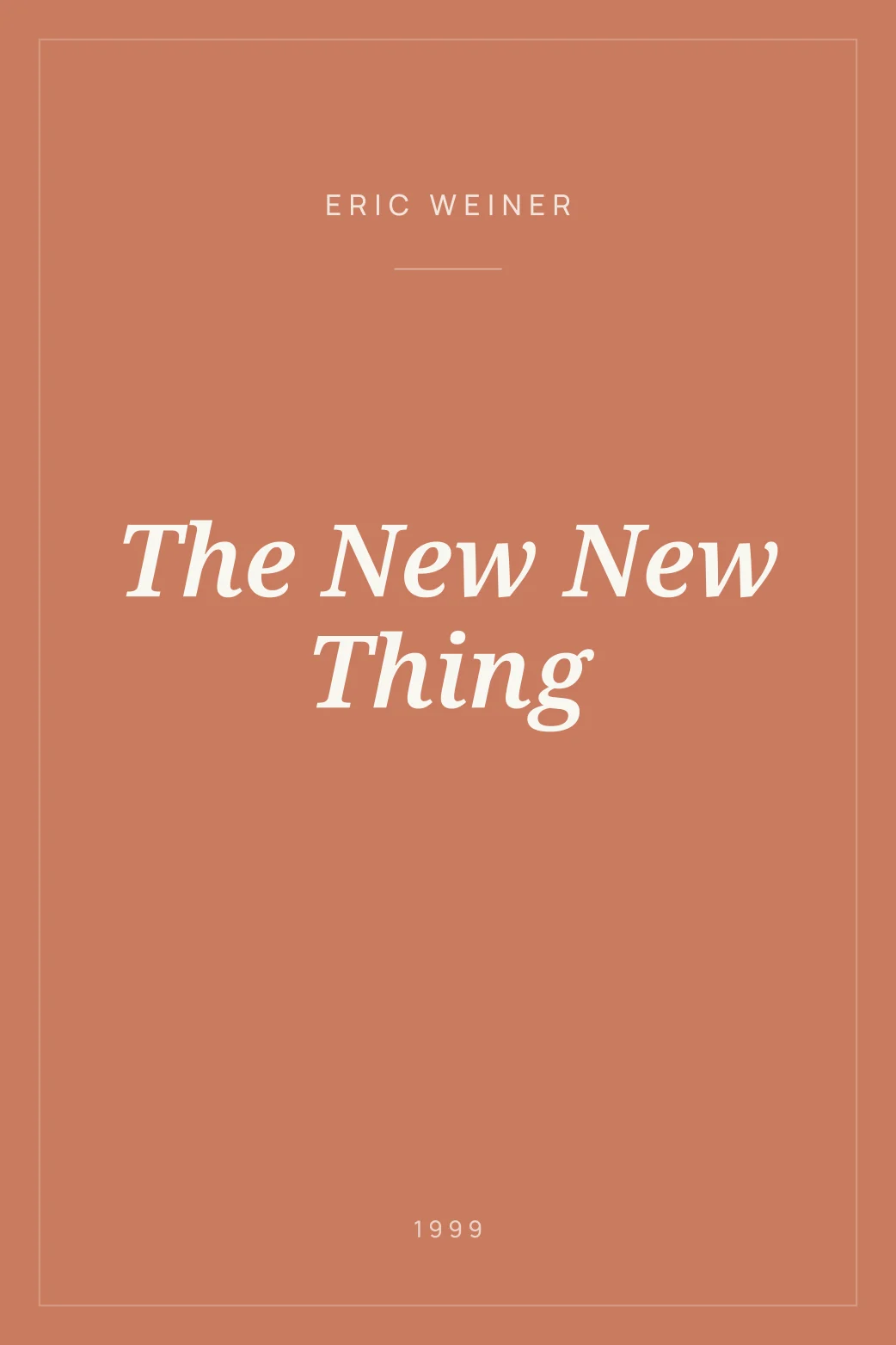 Portada de The New New Thing
