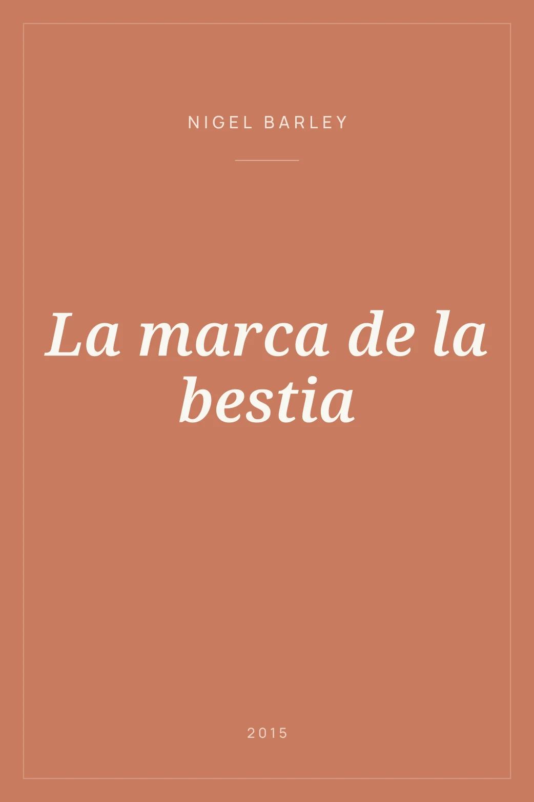 Portada de La marca de la bestia