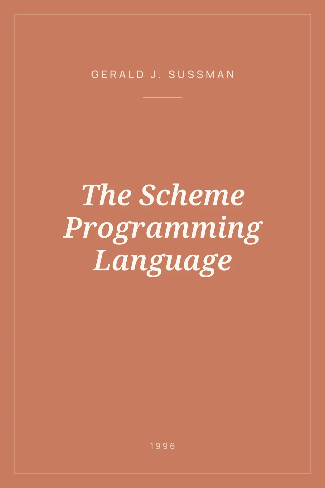 Portada de The Scheme Programming Language