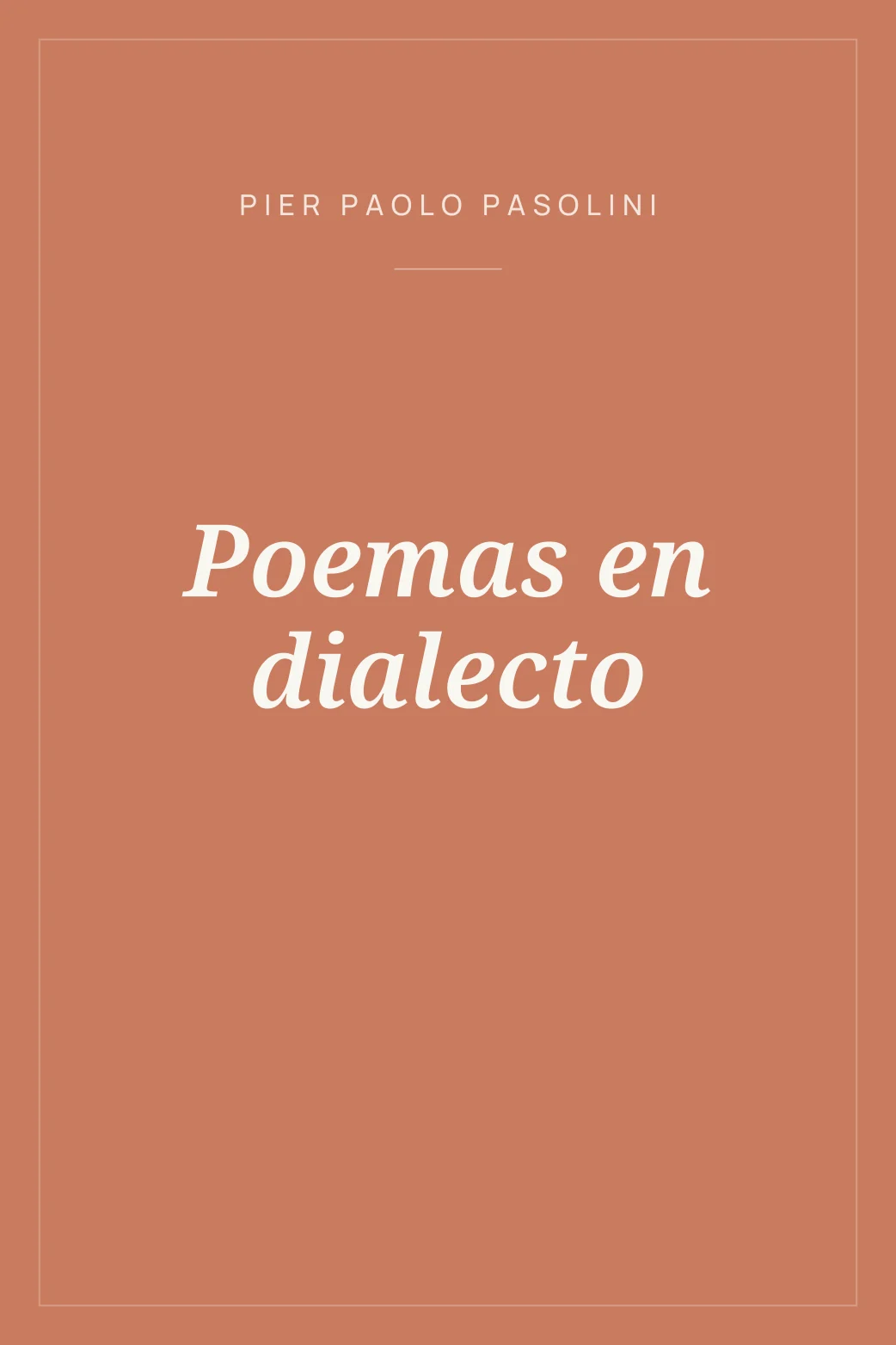Portada de Poemas en dialecto