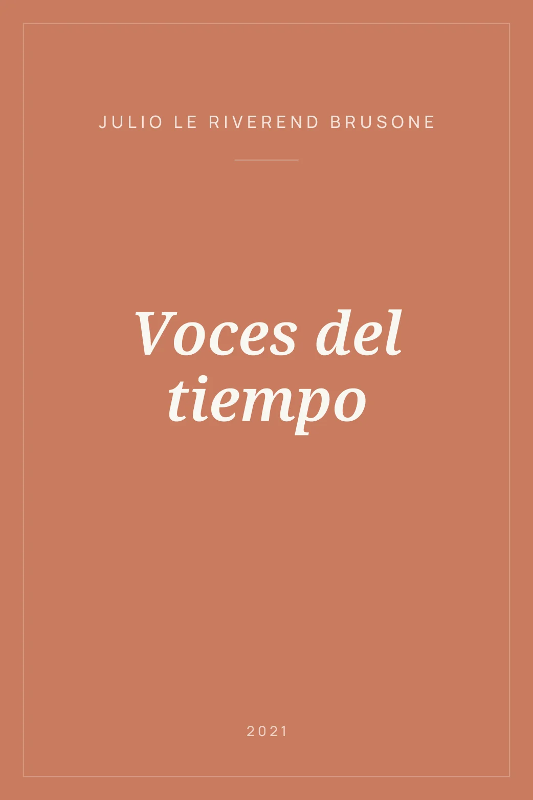 Portada de Voces del tiempo