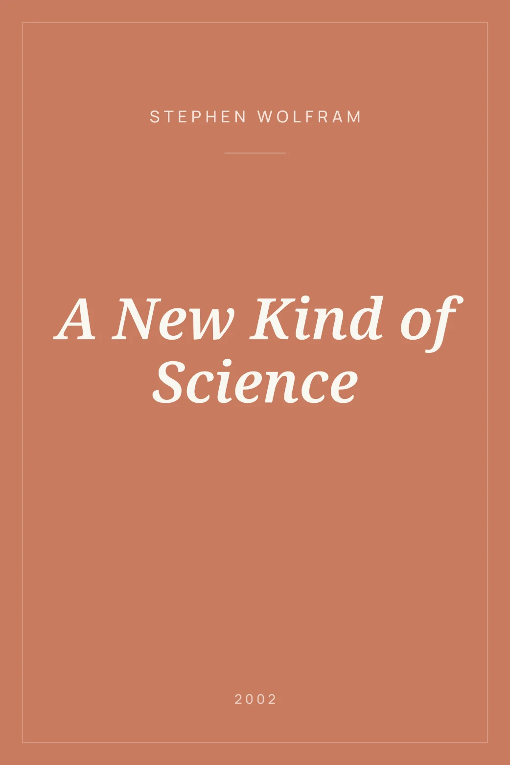 Portada de A New Kind of Science