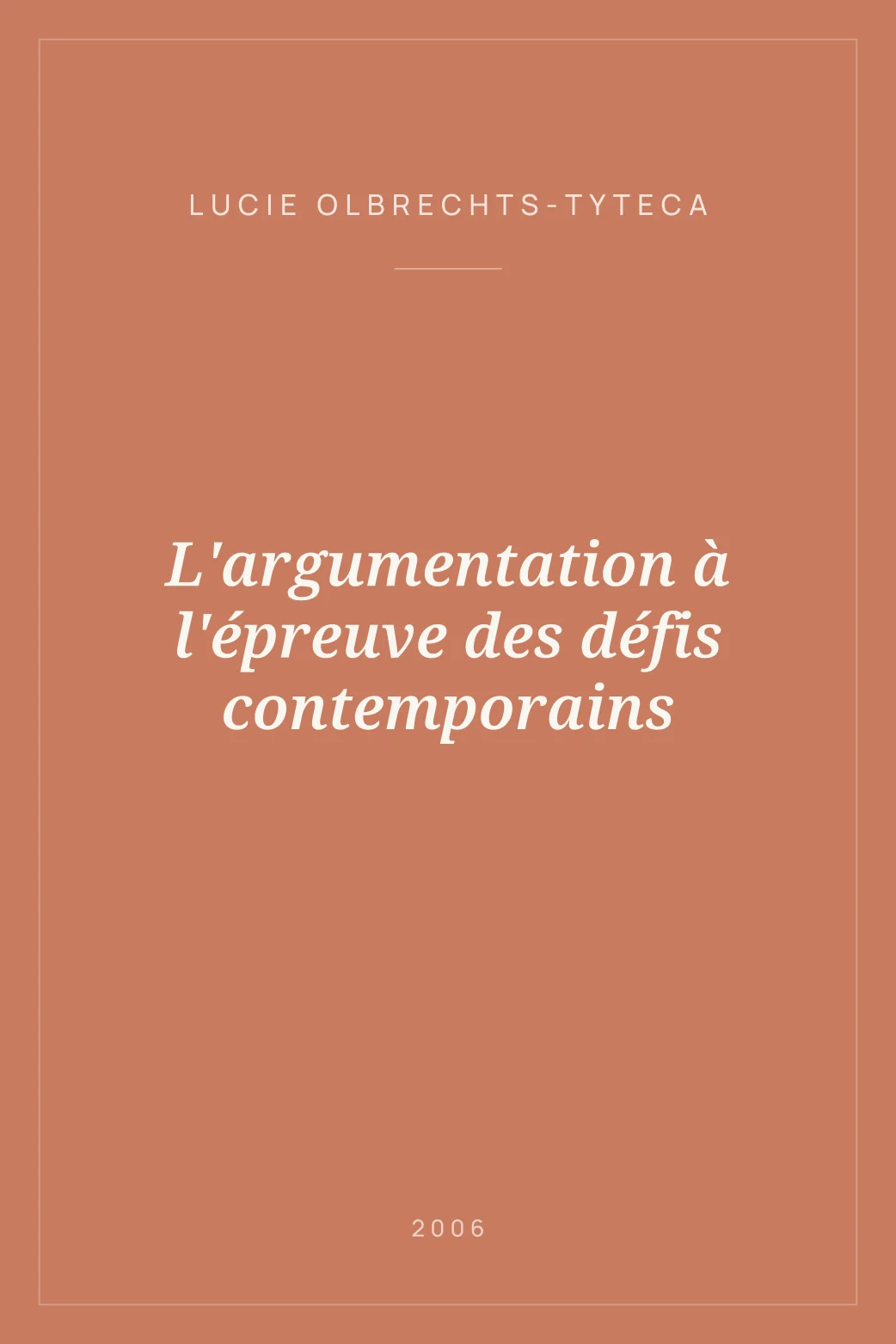 Portada de L'argumentation à l'épreuve des défis contemporains