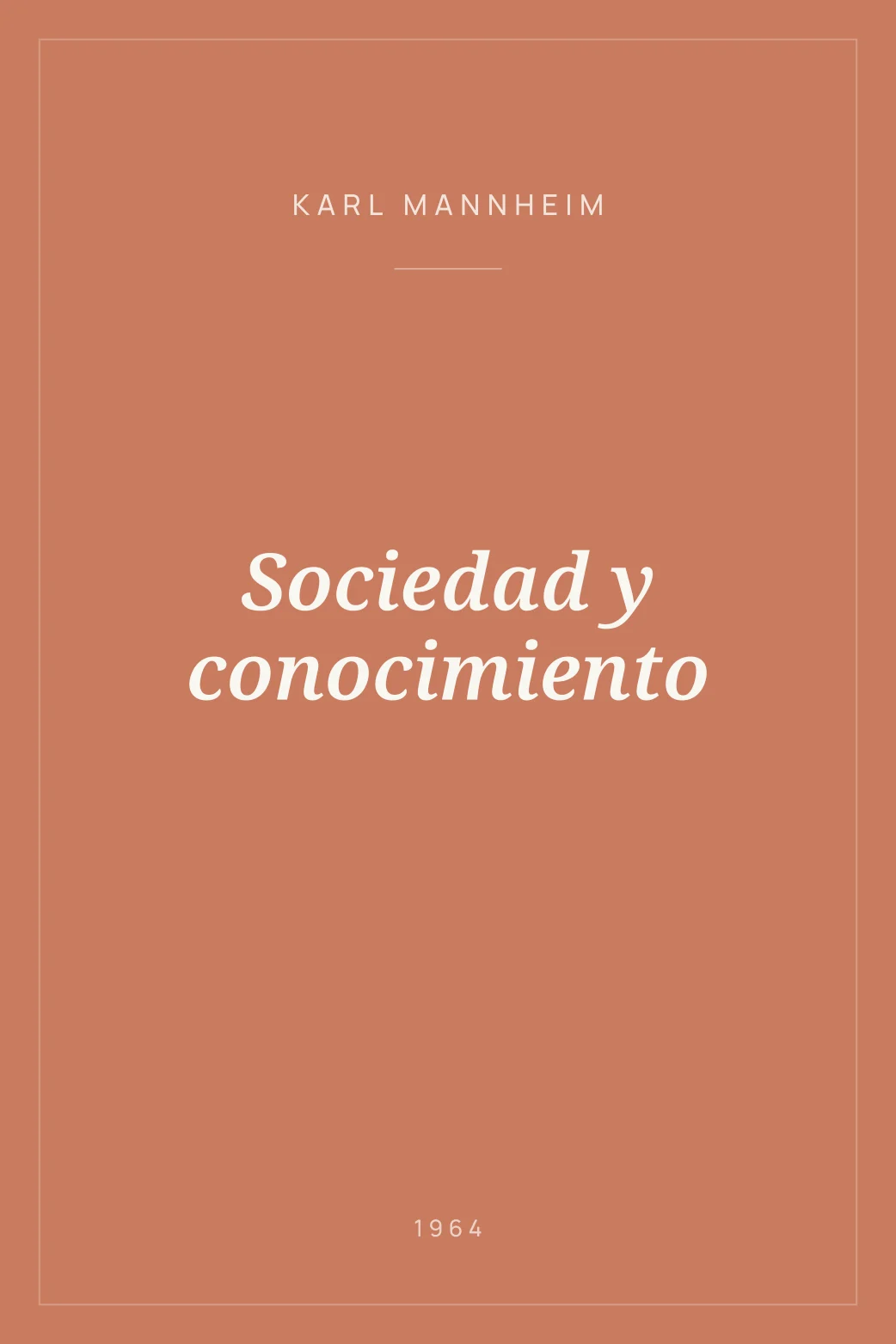 Portada de Sociedad y conocimiento