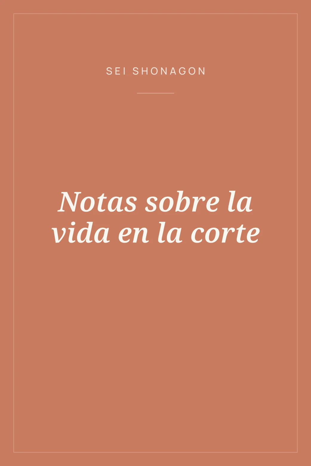 Portada de Notas sobre la vida en la corte
