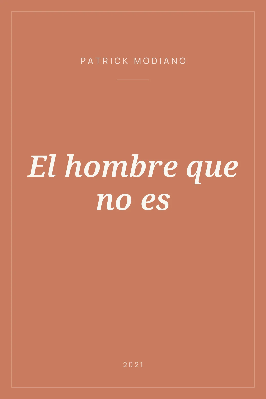 Portada de El hombre que no es