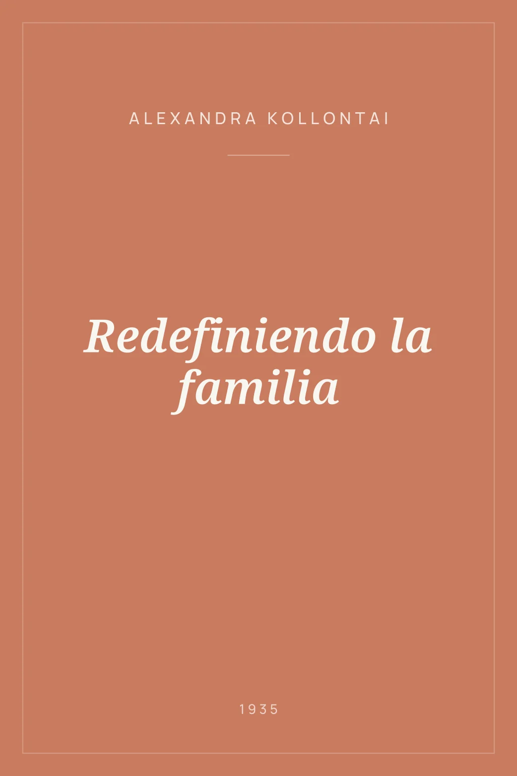 Portada de Redefiniendo la familia