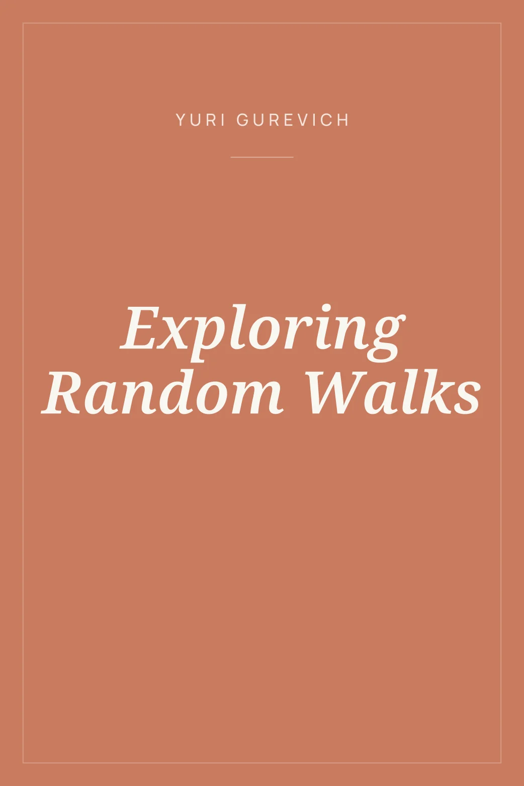 Portada de Exploring Random Walks