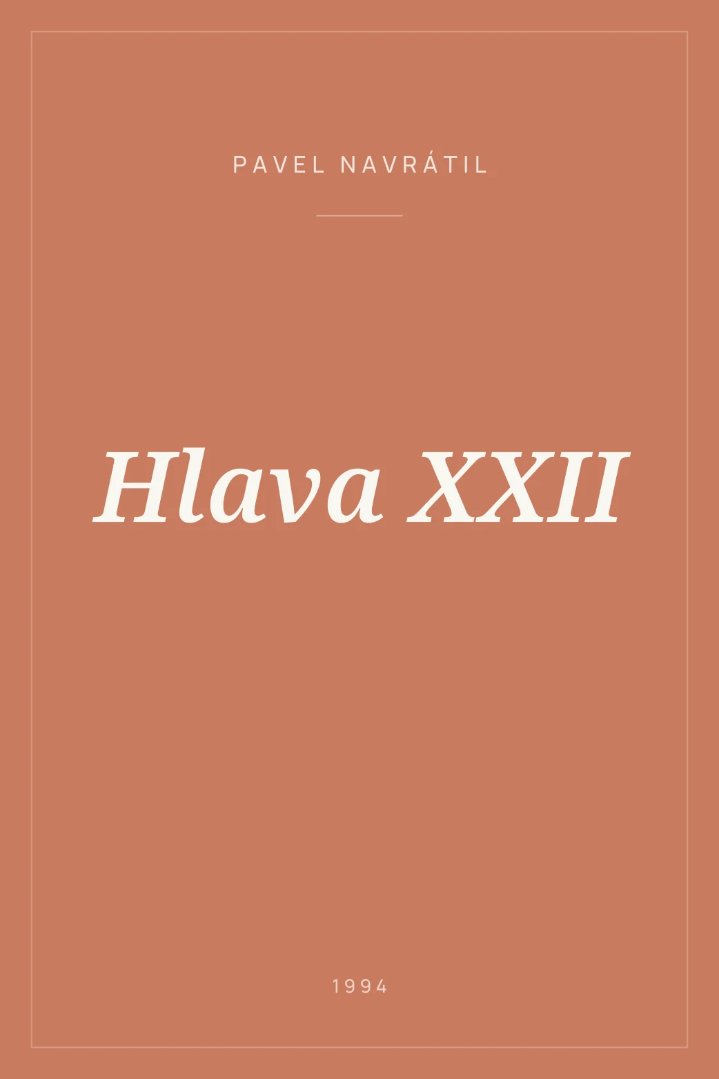 Portada de Hlava XXII