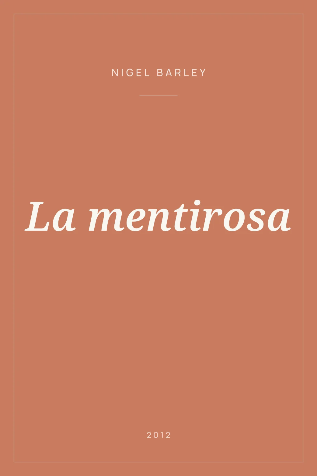 Portada de La mentirosa
