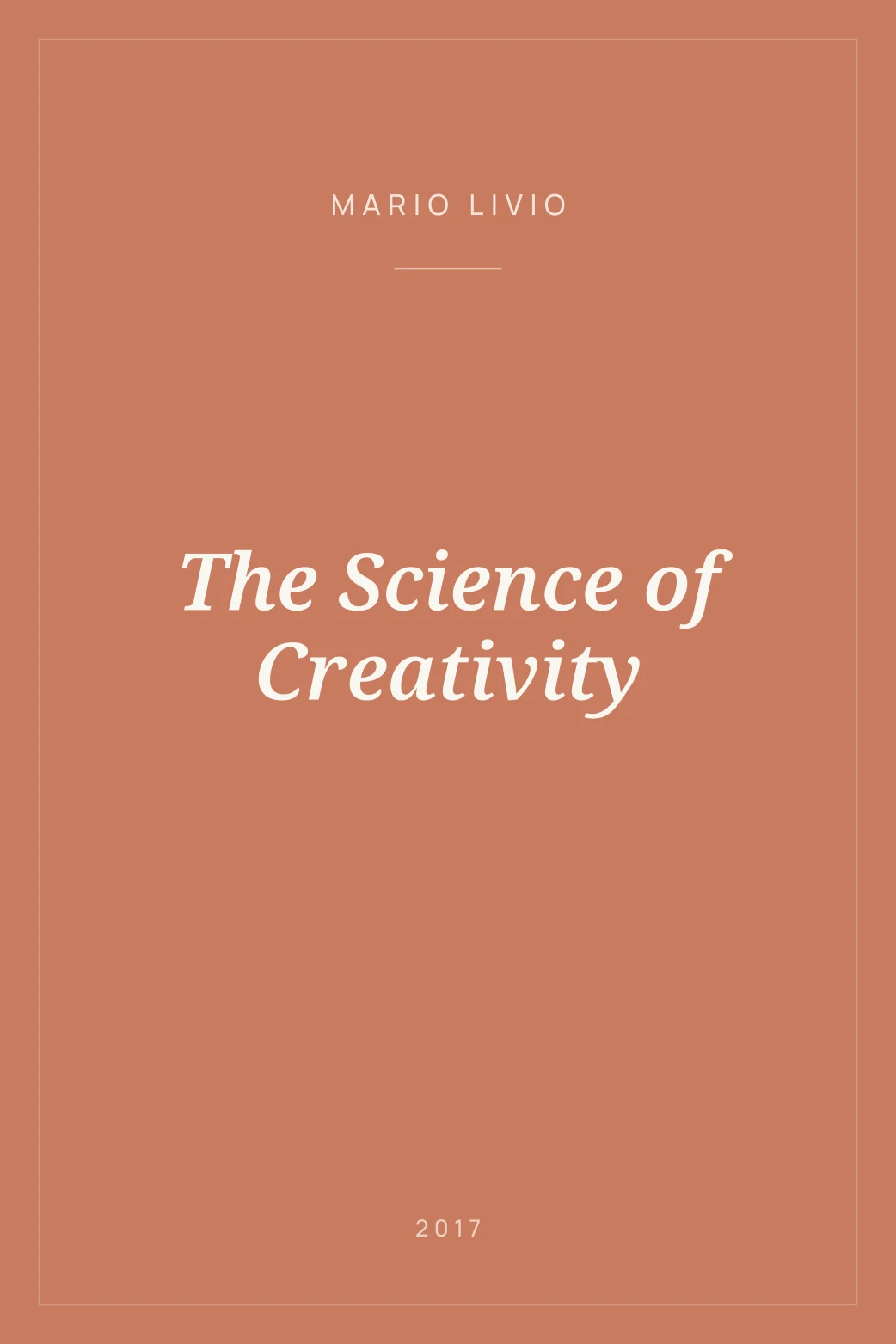 Portada de The Science of Creativity