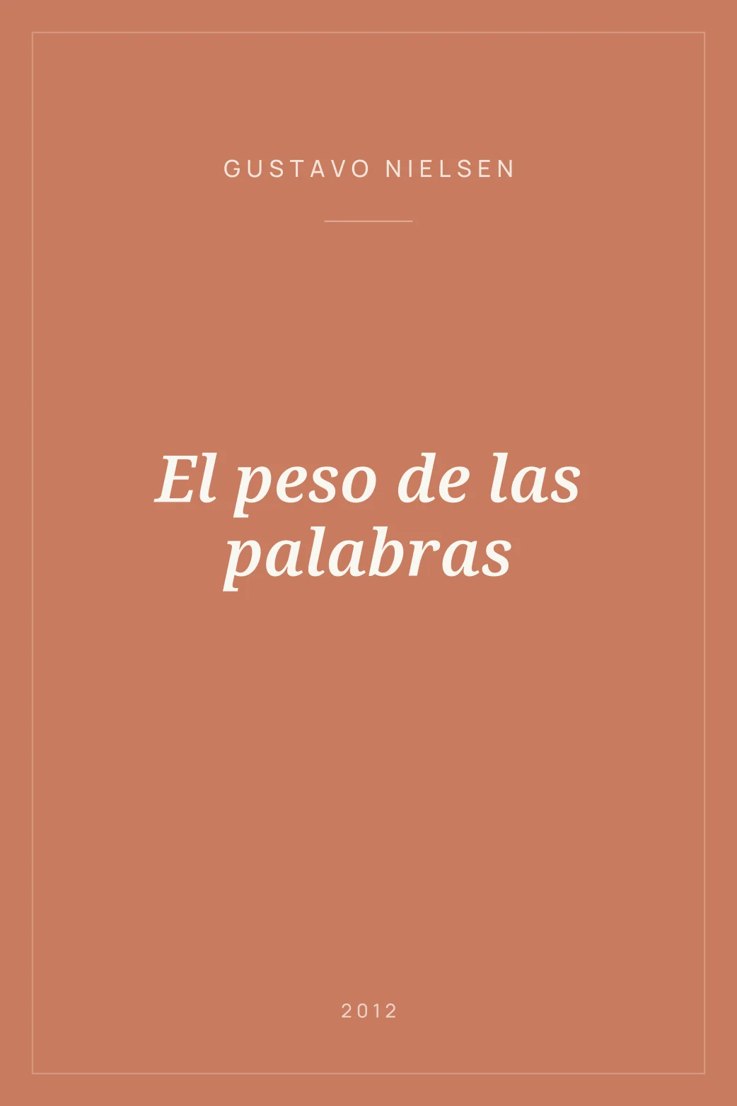 Portada de El peso de las palabras