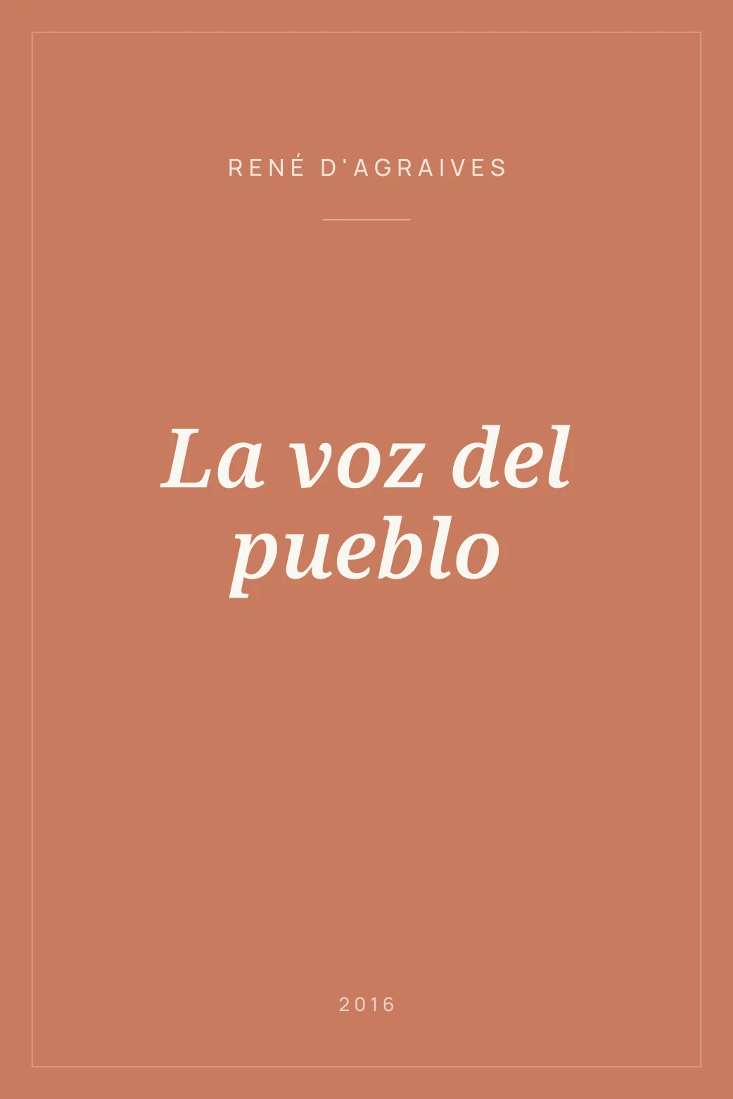 Portada de La voz del pueblo