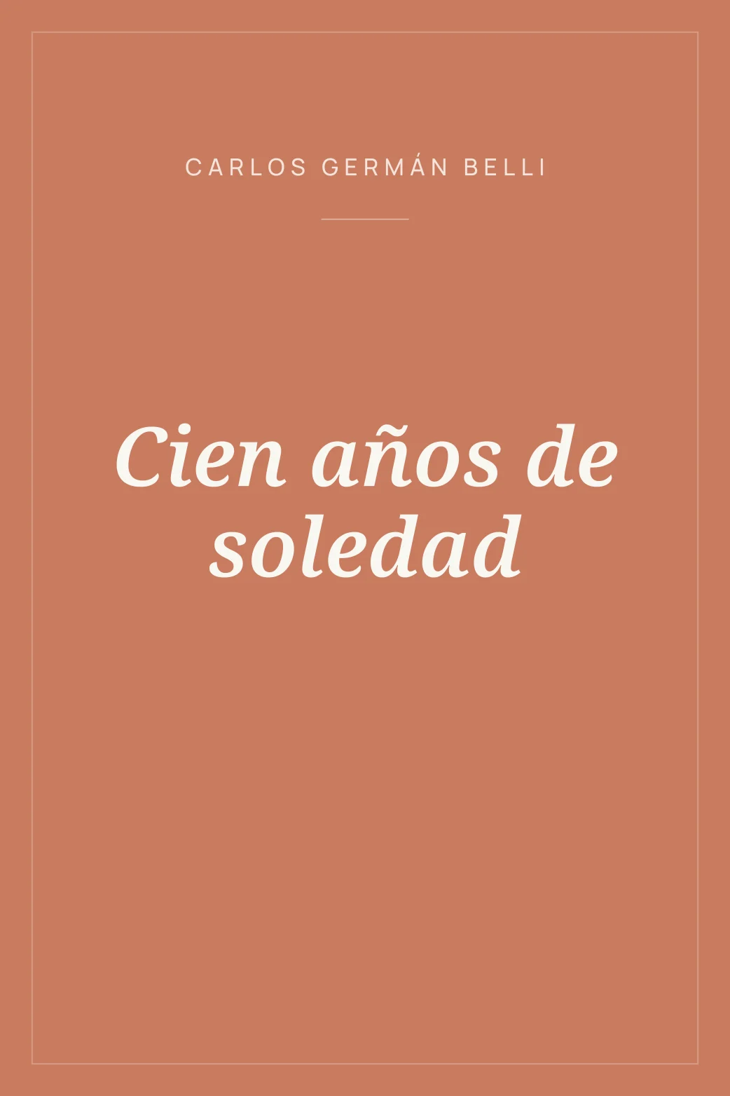 Portada de Cien años de soledad