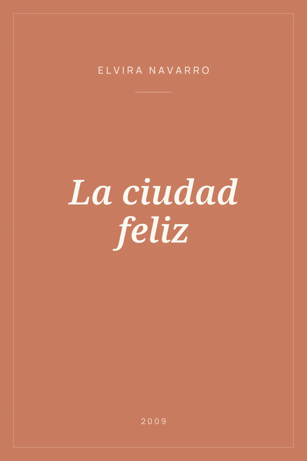 Portada de La ciudad feliz