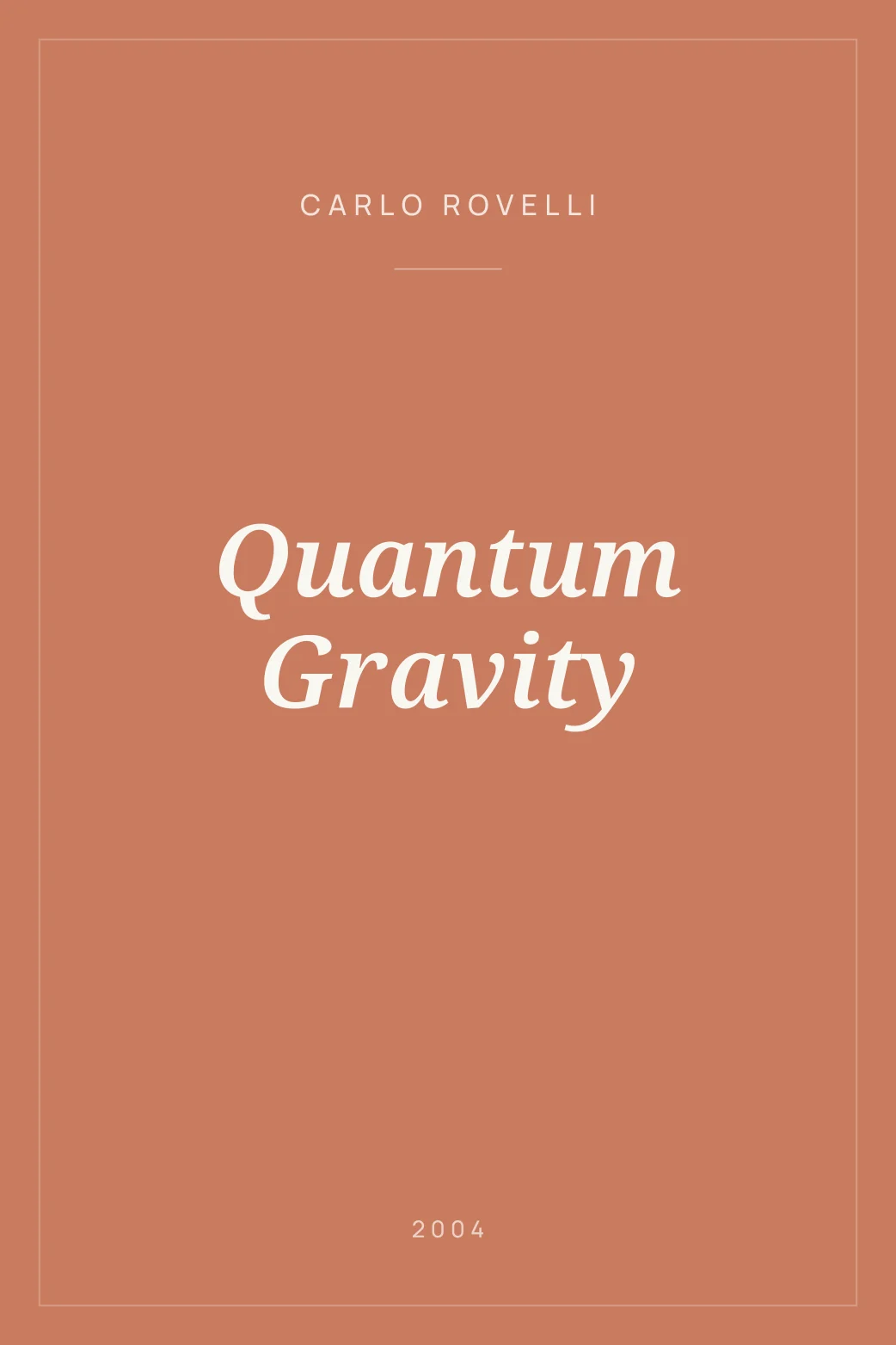 Portada de Quantum Gravity