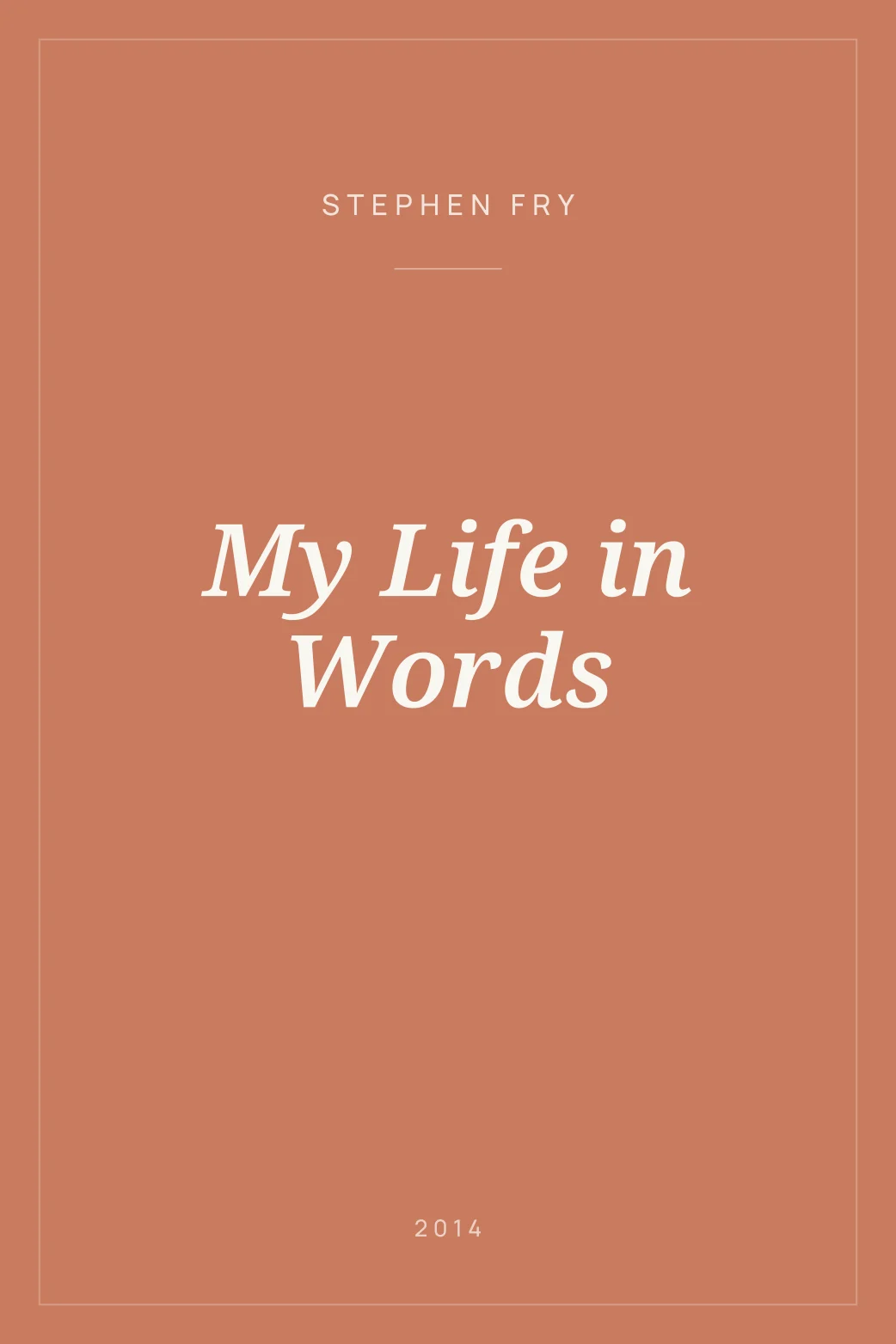 Portada de My Life in Words