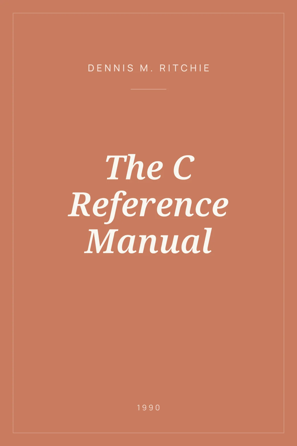 Portada de The C Reference Manual