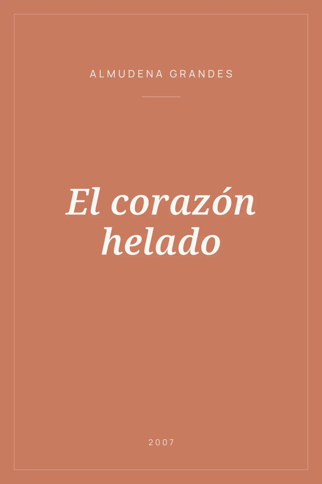 Portada de El corazón helado